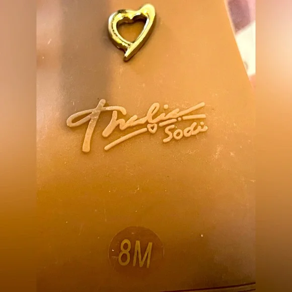 thalia sodi shoes for women size 8 cream clear with bling - Picture 5 of 6